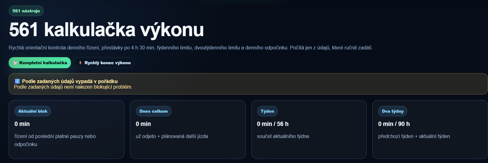 Screenshot 561 kalkulačky BusHubu
